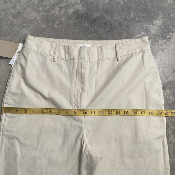 Wilfred Free Pants Womens 10 High Waist Ascendant‎ Utility Beige Cotton Sequoia - Picture 3 of 12